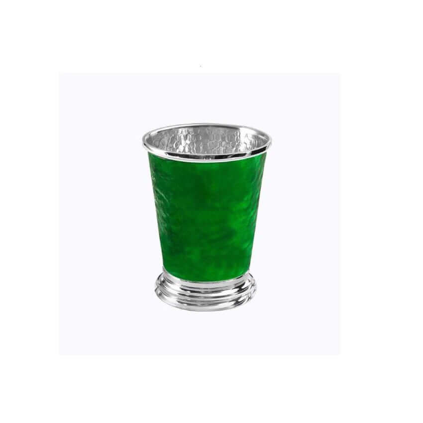 Green silver kiddush cup