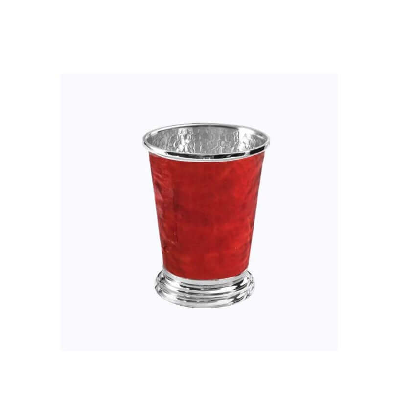 Red silver kiddush cup