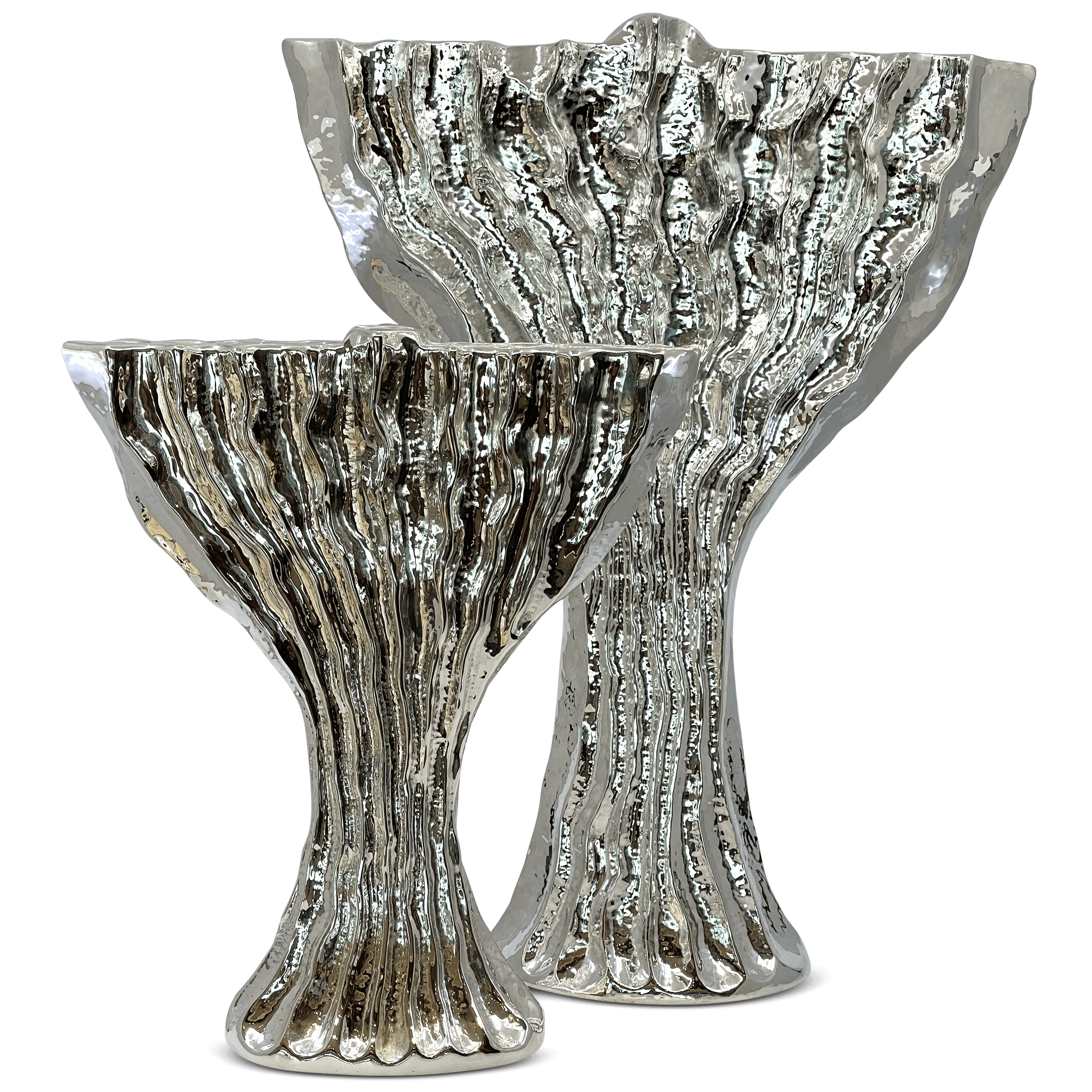 Gali Asher Silver Flame Menorah E - Piece By Zion Hadad