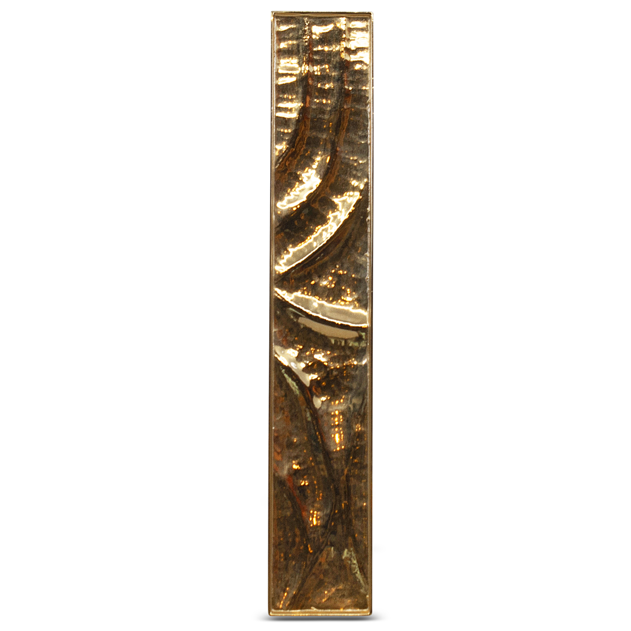 Abstract Gold-Coated Mezuzah