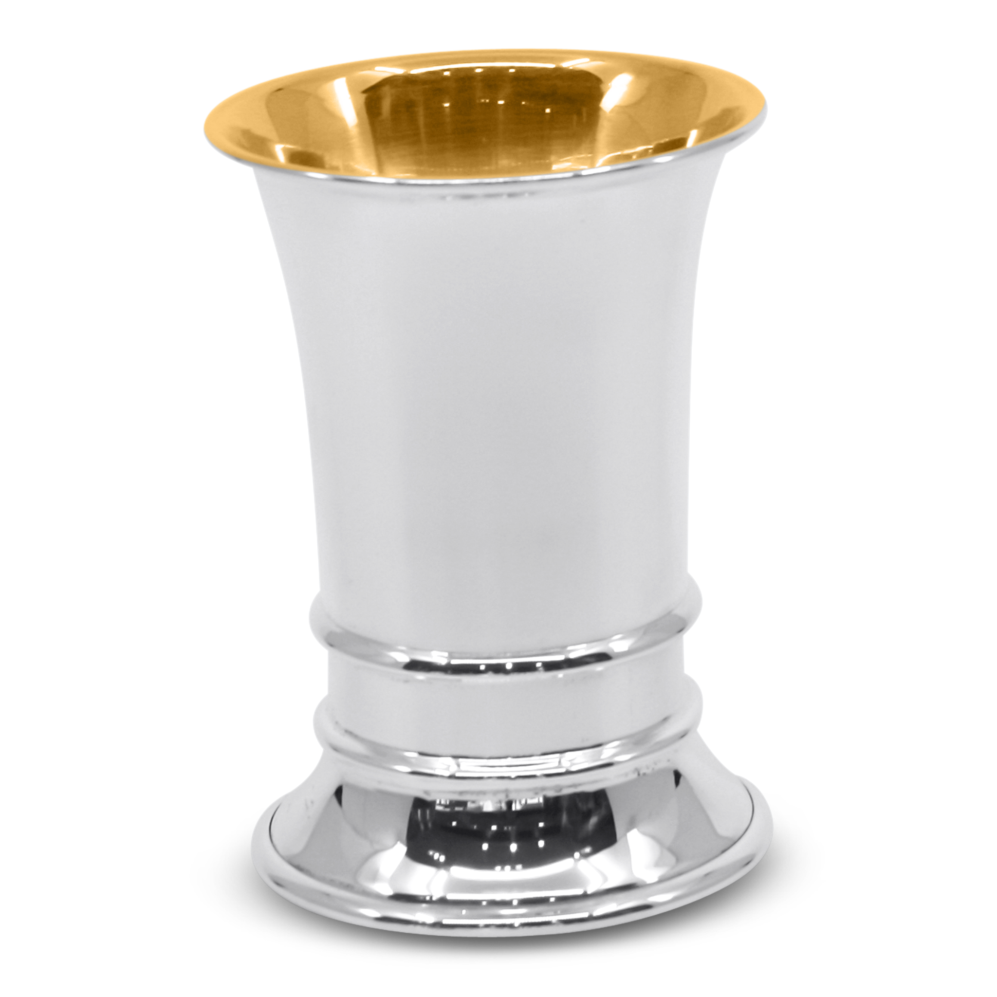 Gold plating decoration Hammer Sterling Silver Kiddush Cup