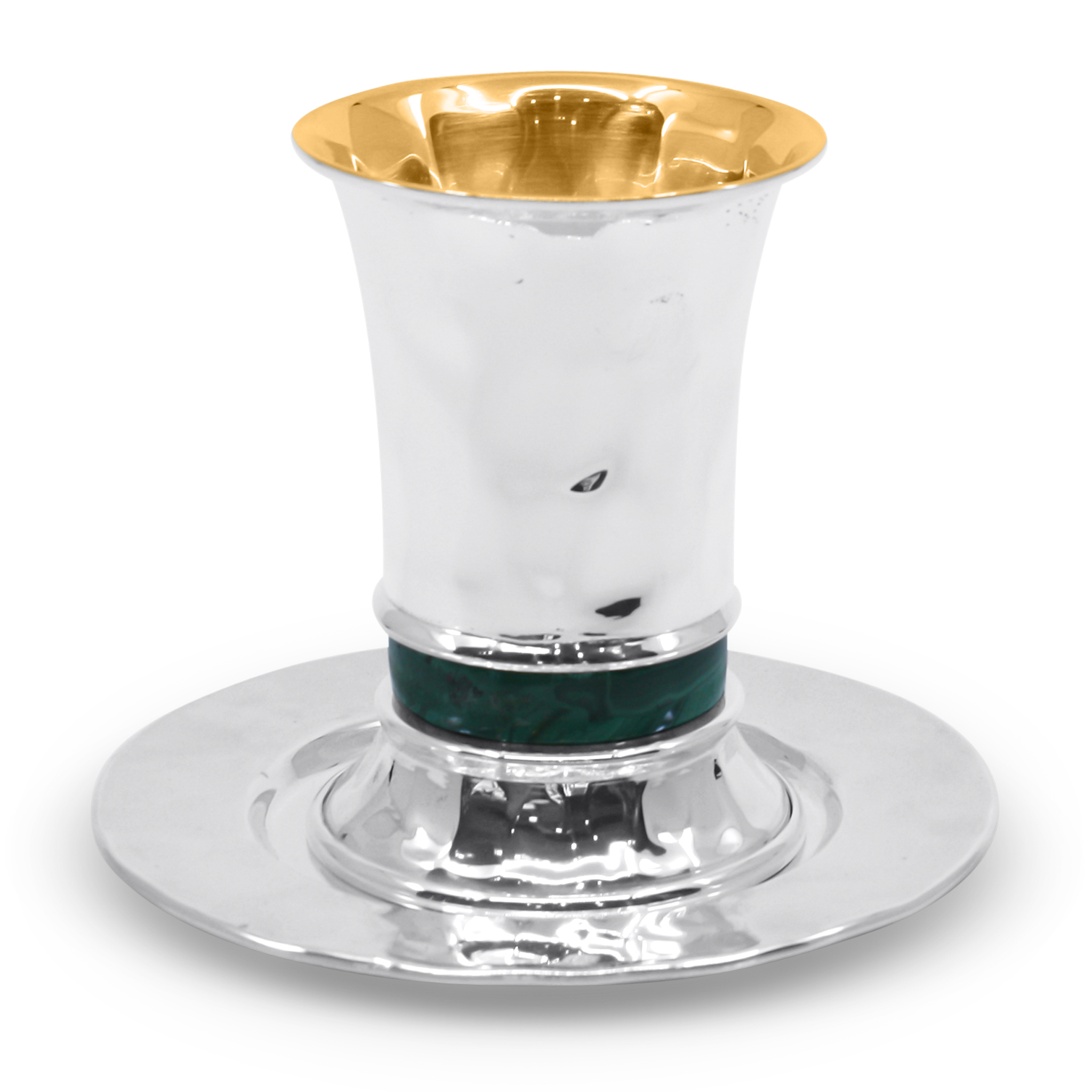 Modern Malachite Kiddush Cup