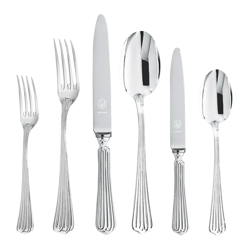 STRIPE SILVER-PLATED SILVERWARE SET - Main Image