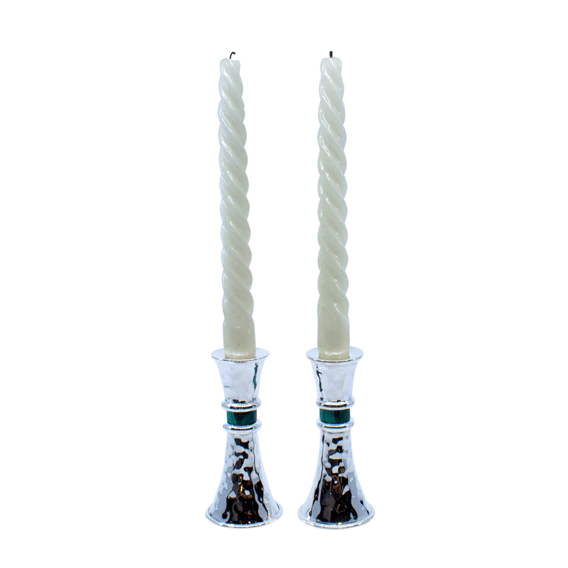 sterling silver Shabbat candlesticks