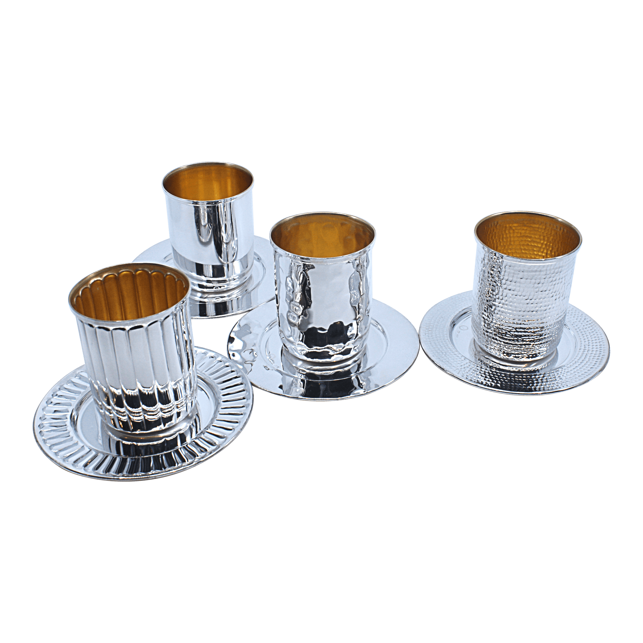 A straight sterling silver shabbat kiddush cup, a hammerA - Piece By Zion Hadad