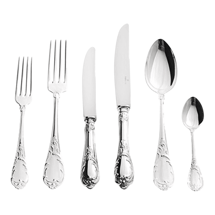 Augusta Silverware Set and Stand B - Piece By Zion Hadad
