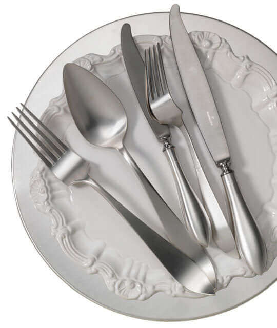 Cecilia Silverware Set and Stand For 12 guests A - Piece By Zion Hadad