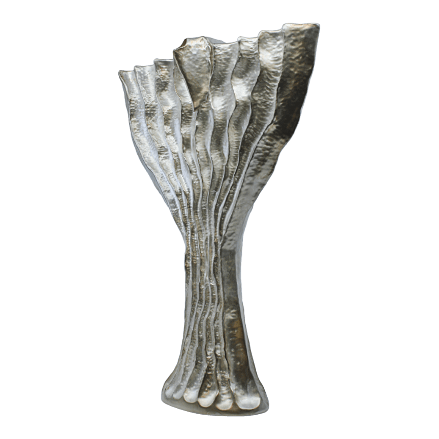 Gali Asher Silver Flame Menorah D - Piece By Zion Hadad