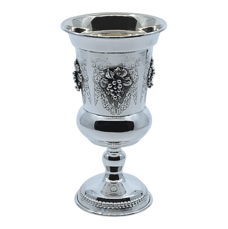 Grapes Silver Kiddush Cup - Piece By Zion Hadad