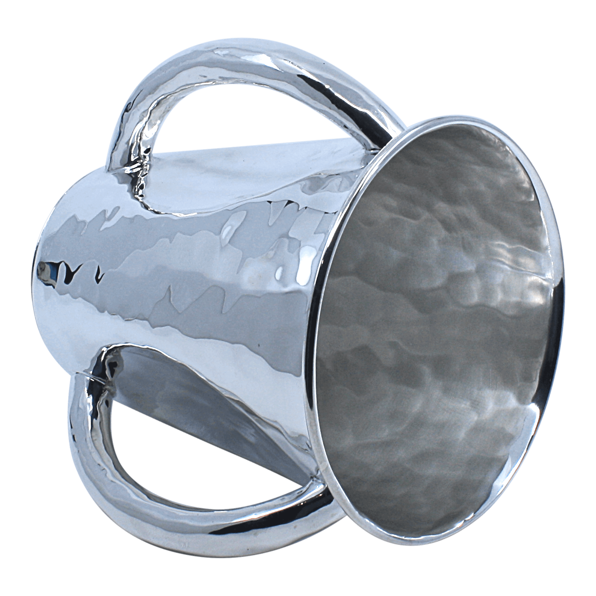 Hammered Silver Washing Cup A - Piece By Zion Hadad