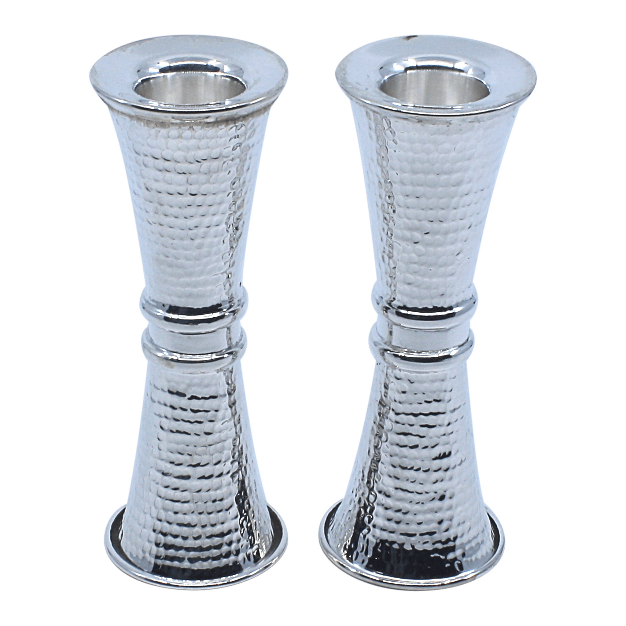 Hourglass Dotted Shabbat Candlesticks - Piece By Zion Hadad