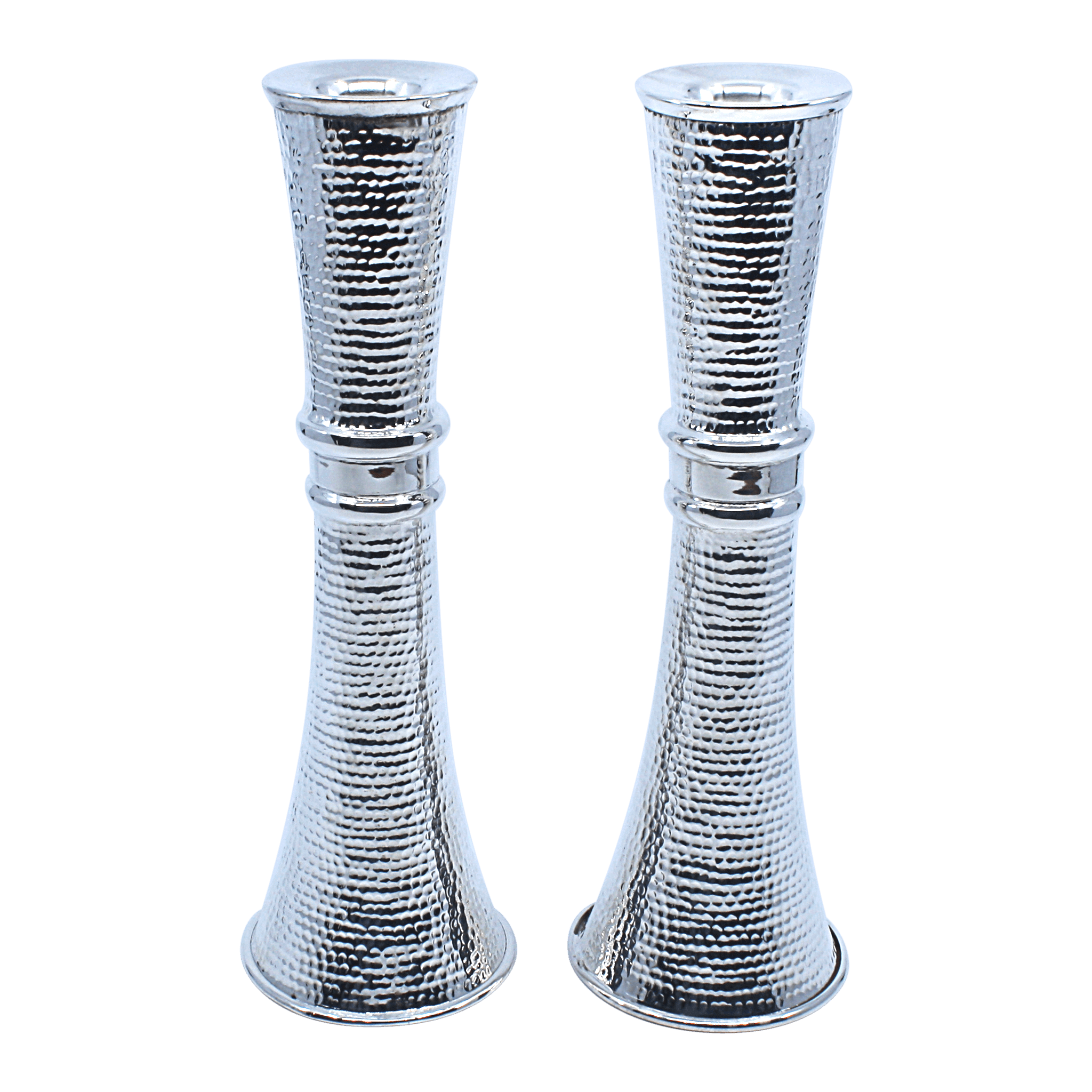 Hourglass Dotted Shabbat Candlesticks B - Piece By Zion Hadad