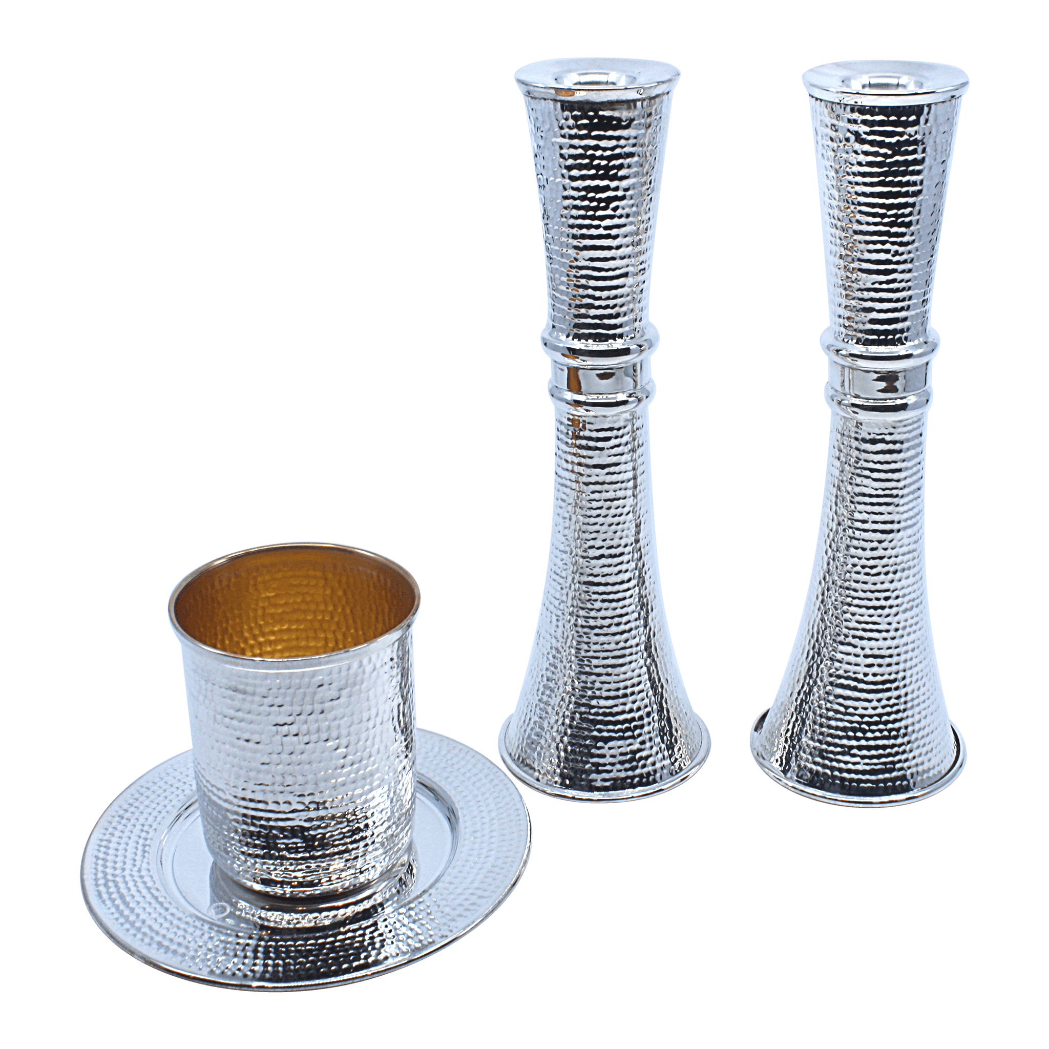 Hourglass Dotted Shabbat Candlesticks C - Piece By Zion Hadad