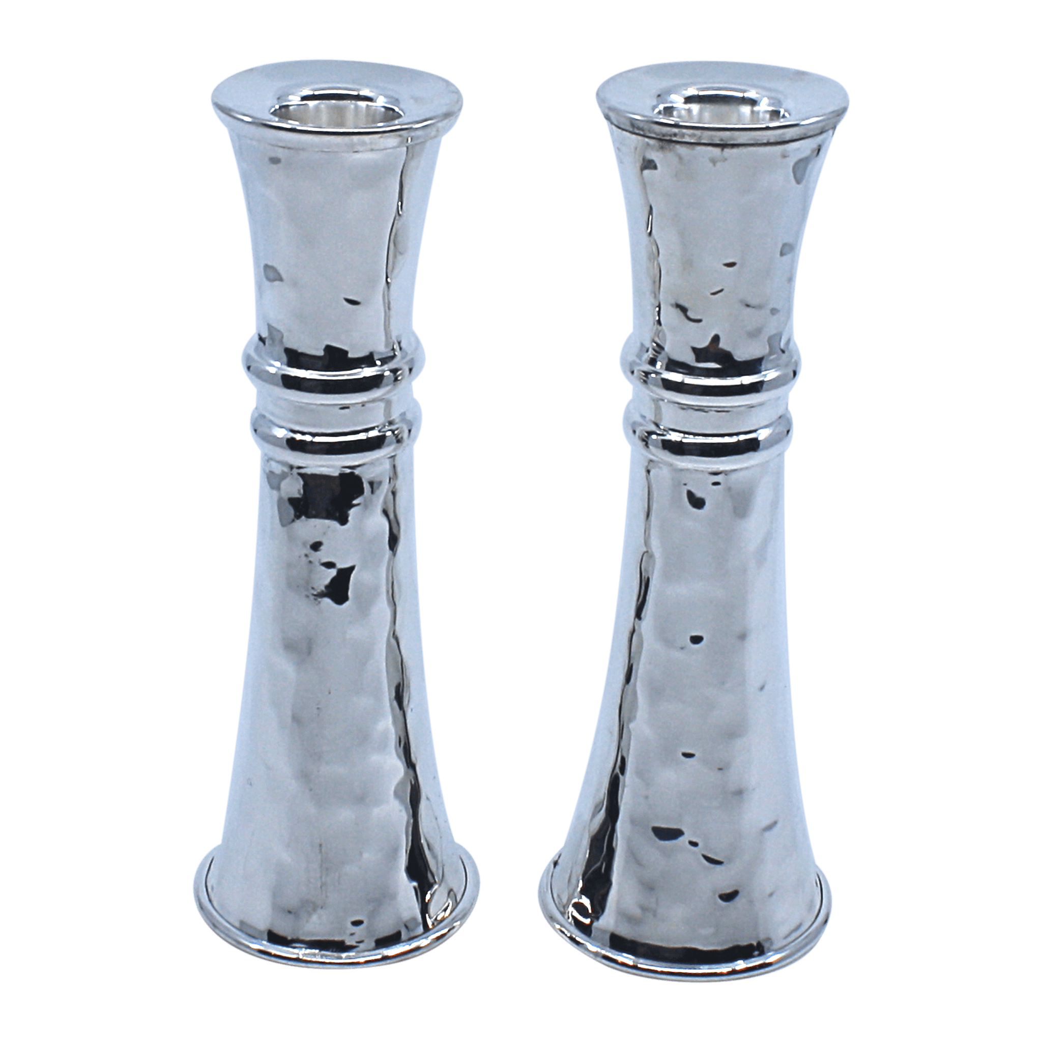 Hourglass Hammer Shabbat Candlesticks - Piece By Zion Hadad