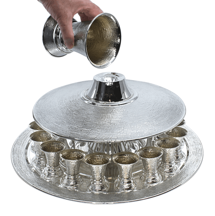 Large Spotted Kiddush Fountain- 18 Guests no stand .A - Piece By Zion Hadad