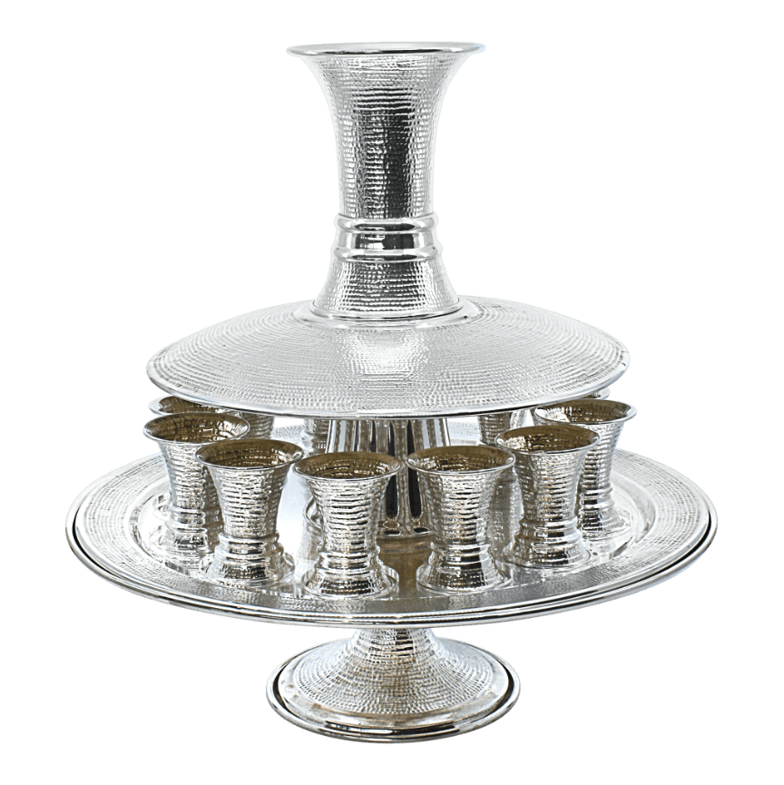 Medium Spotted Kiddush Fountain 12 - Piece By Zion Hadad