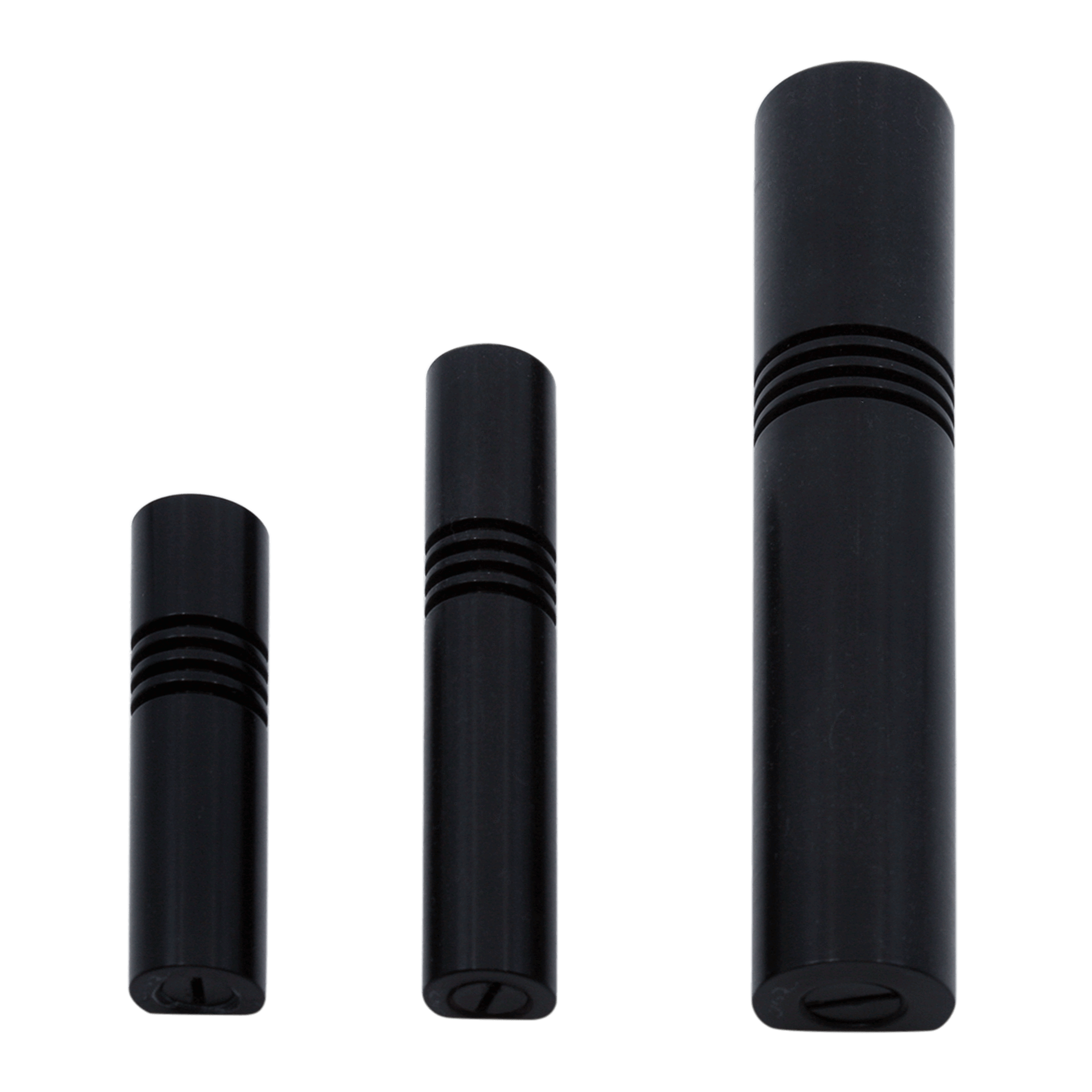 Mezuzah Case Aluminum Black - Piece By Zion Hadad
