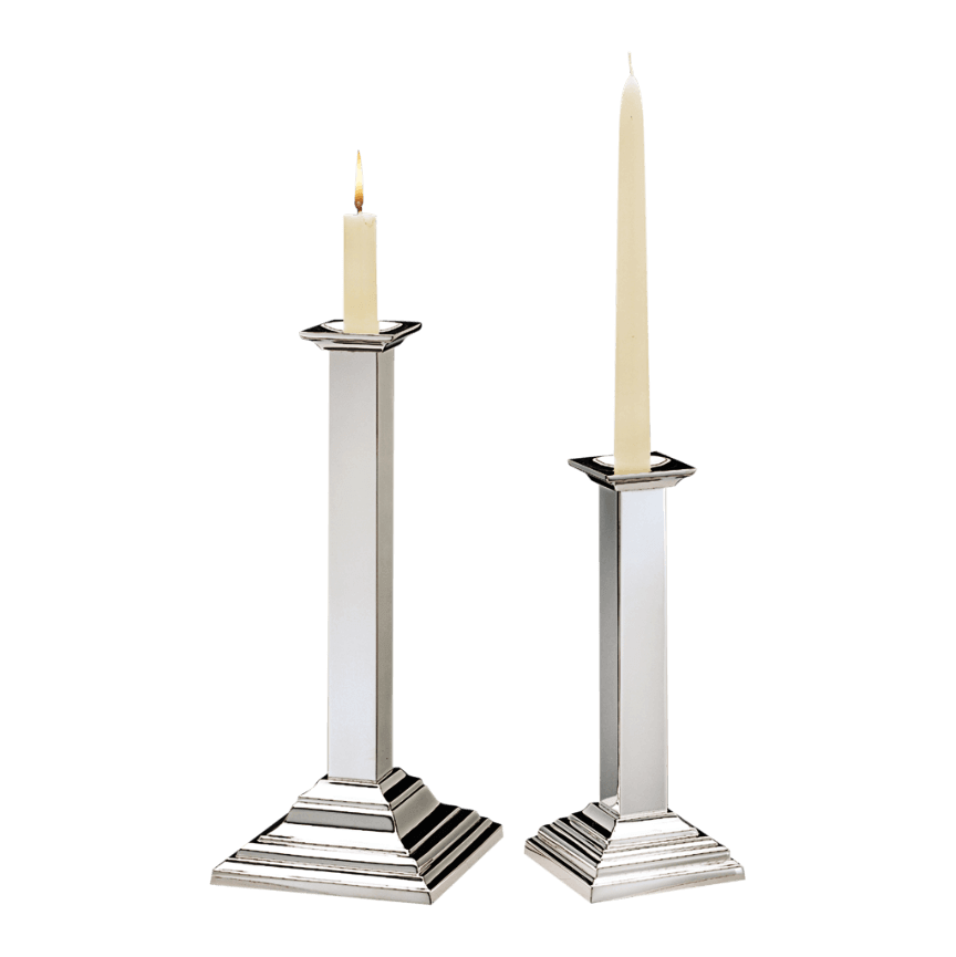 Modern Square Shabbat Candlesticks - Piece By Zion Hadad