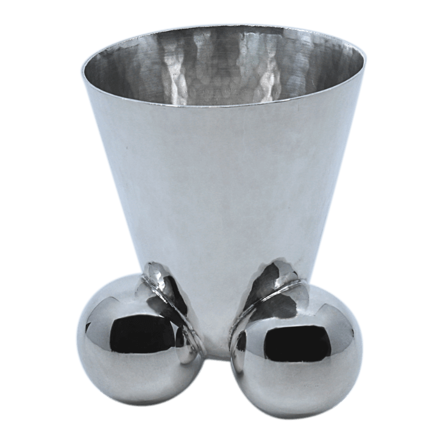 Modern Three Orbs Kiddush Cup - Piece By Zion Hadad