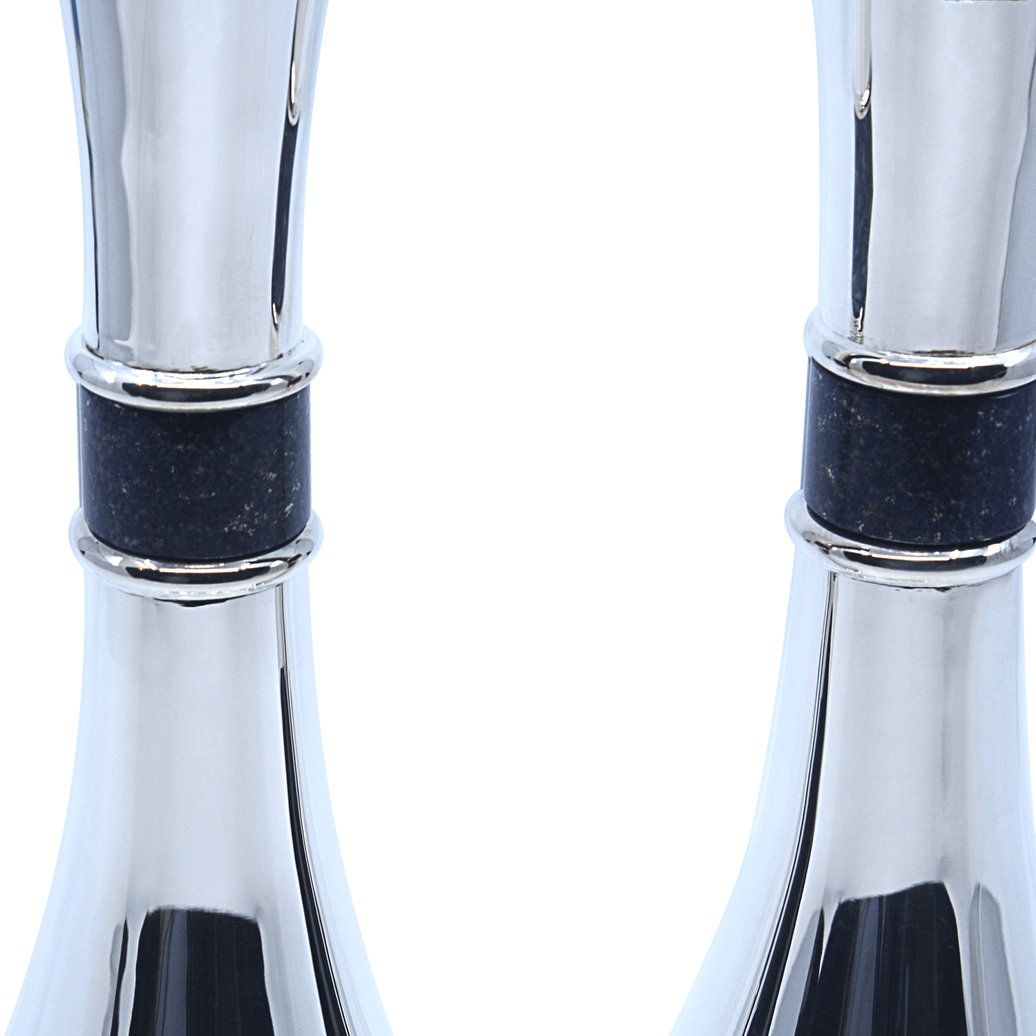 Onyx Hourglass Shabbat Candlesticks C - Piece By Zion Hadad