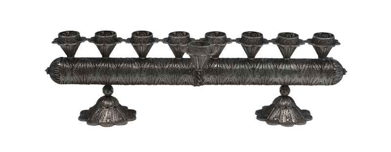 Paz Silver Jewish Hanukkiah for Hanukkah - Piece By Zion Hadad