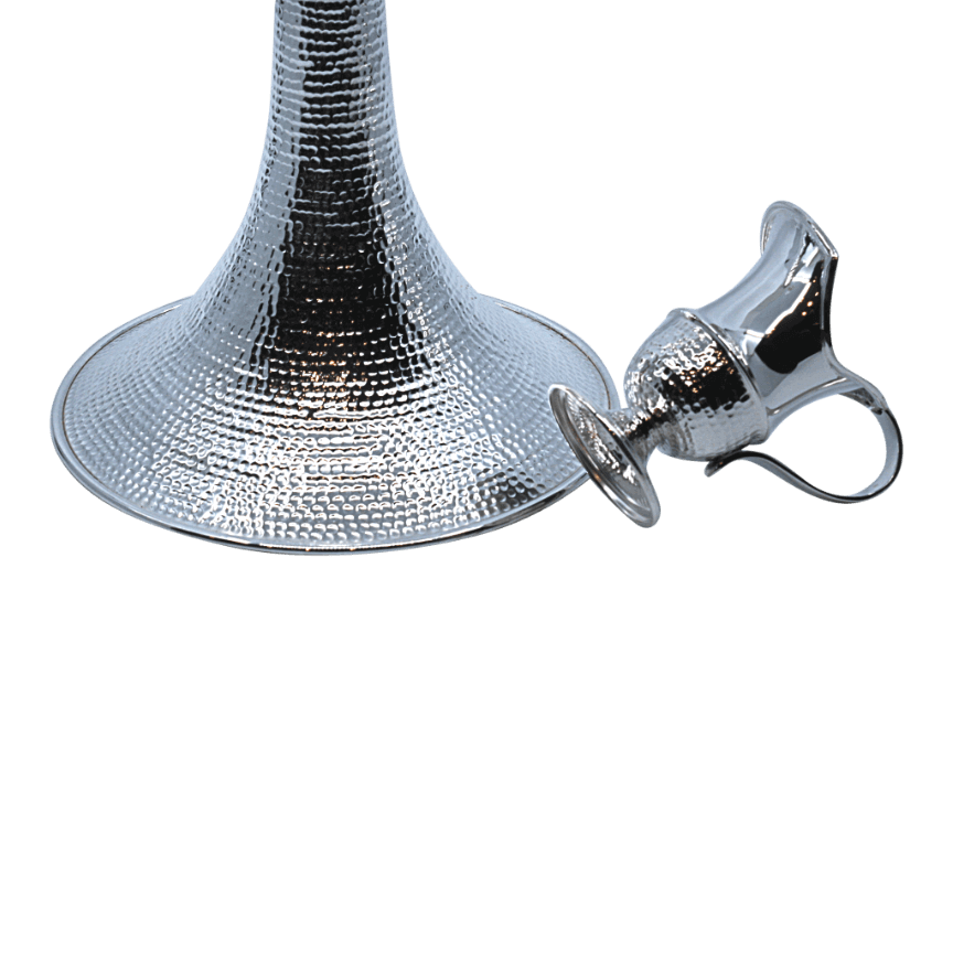 Perlat Silver Jewish Hanukkiah for Hanukkah B - Piece By Zion Hadad