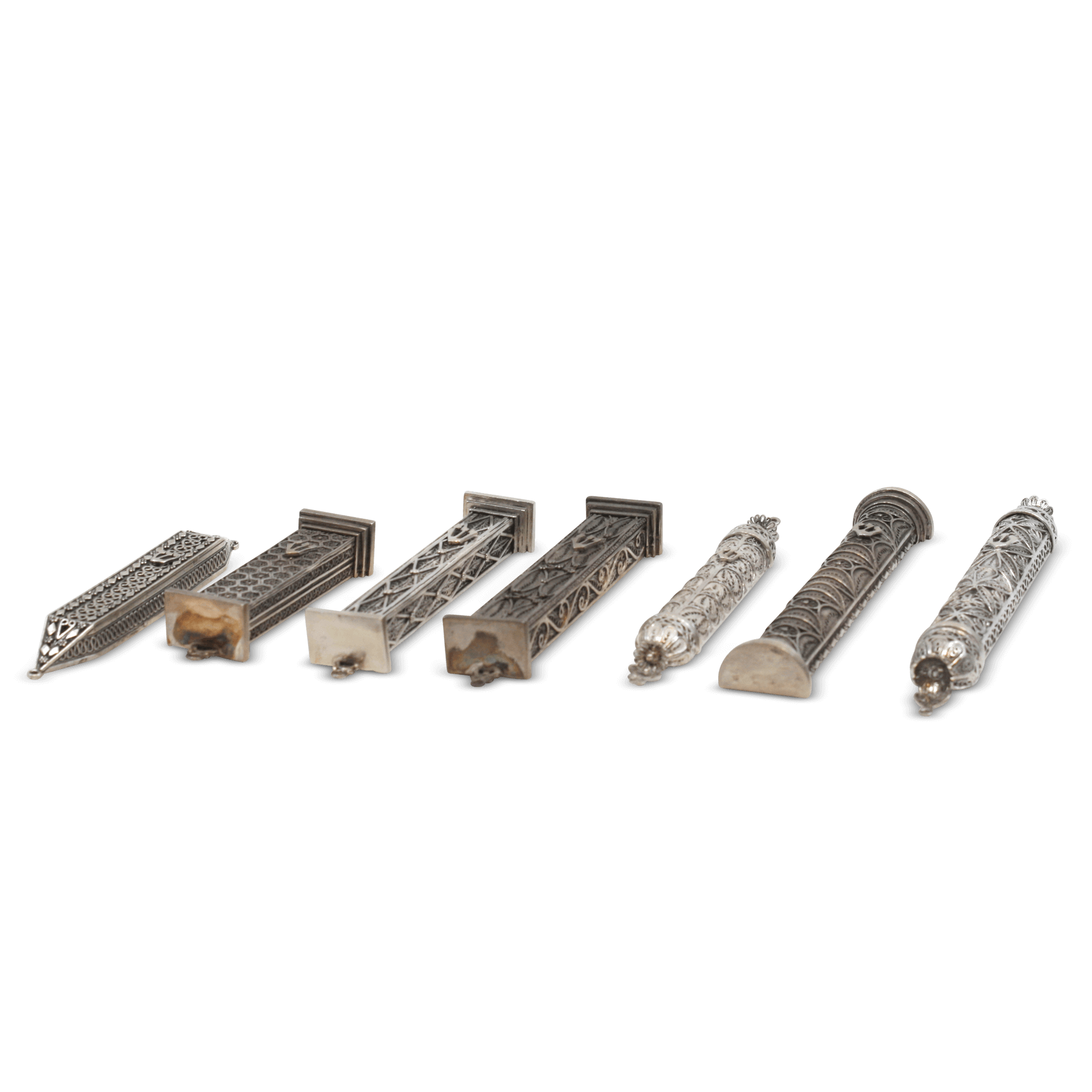 Silver Mezuzah Case C - Piece By Zion Hadad