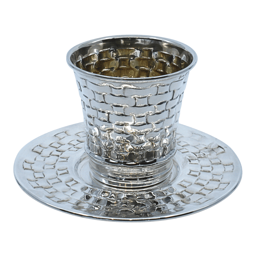 Small Braided Shabbat Kiddush Cup - Piece By Zion Hadad