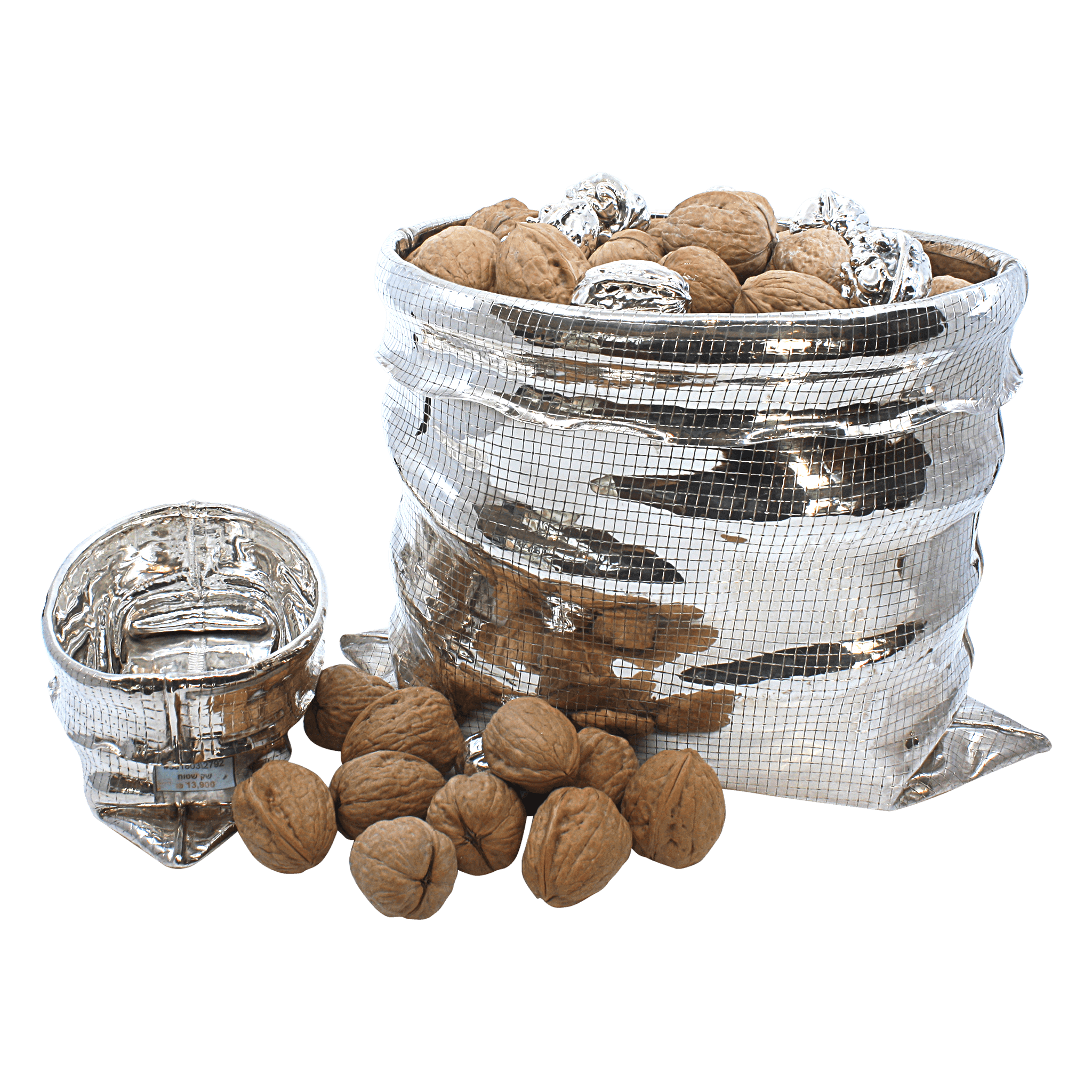 Sterling Silver Bag of Nuts B - Piece By Zion Hadad