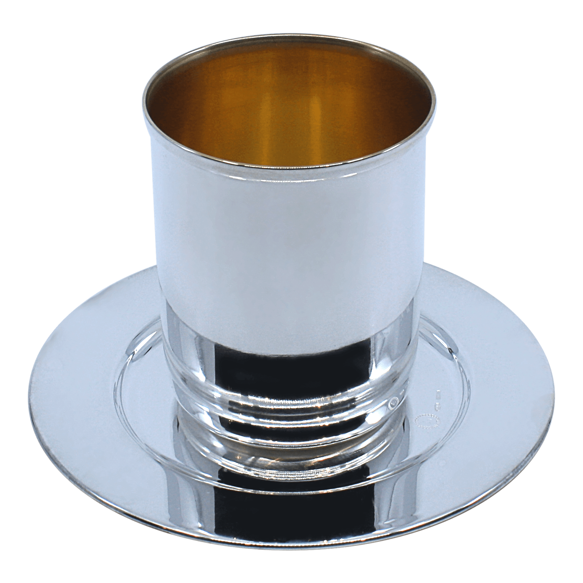 Straight Modern Kiddush cup, smooth - Piece By Zion Hadad