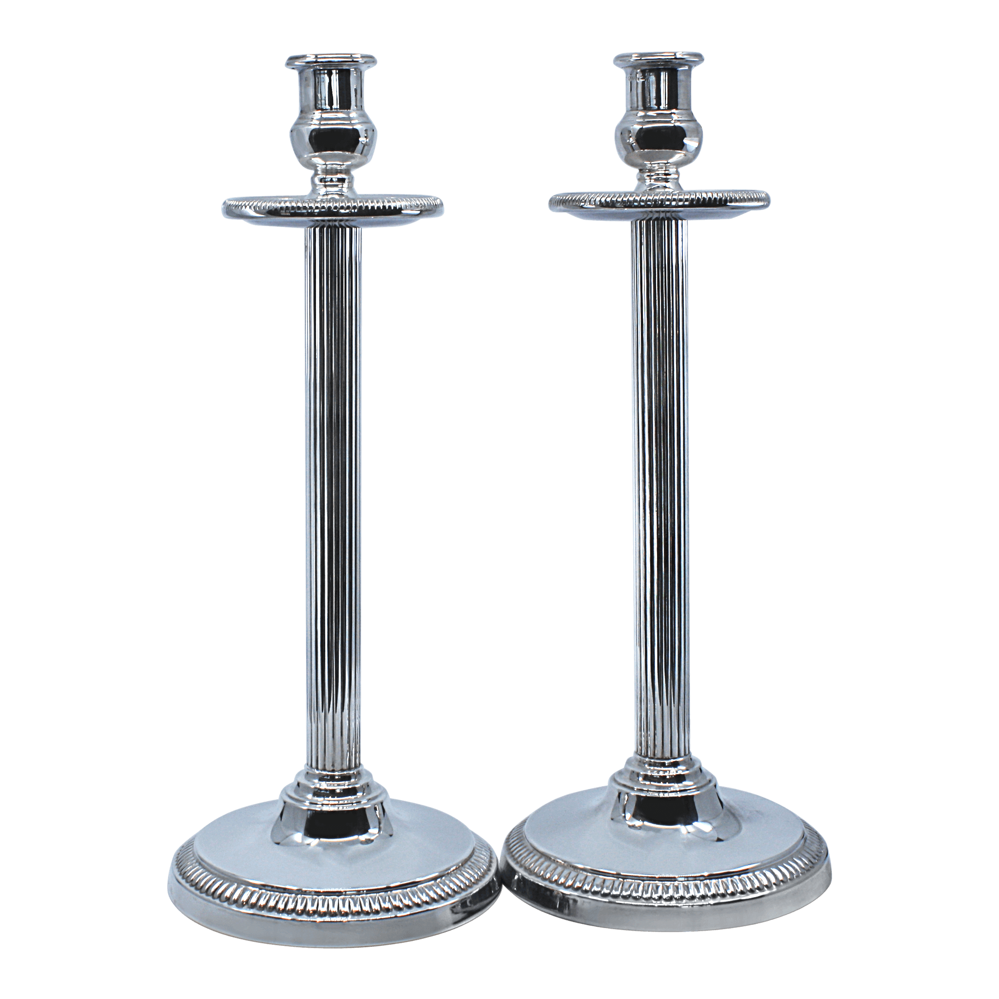 Striped Pipe Shabbat Candlesticks - Piece By Zion Hadad