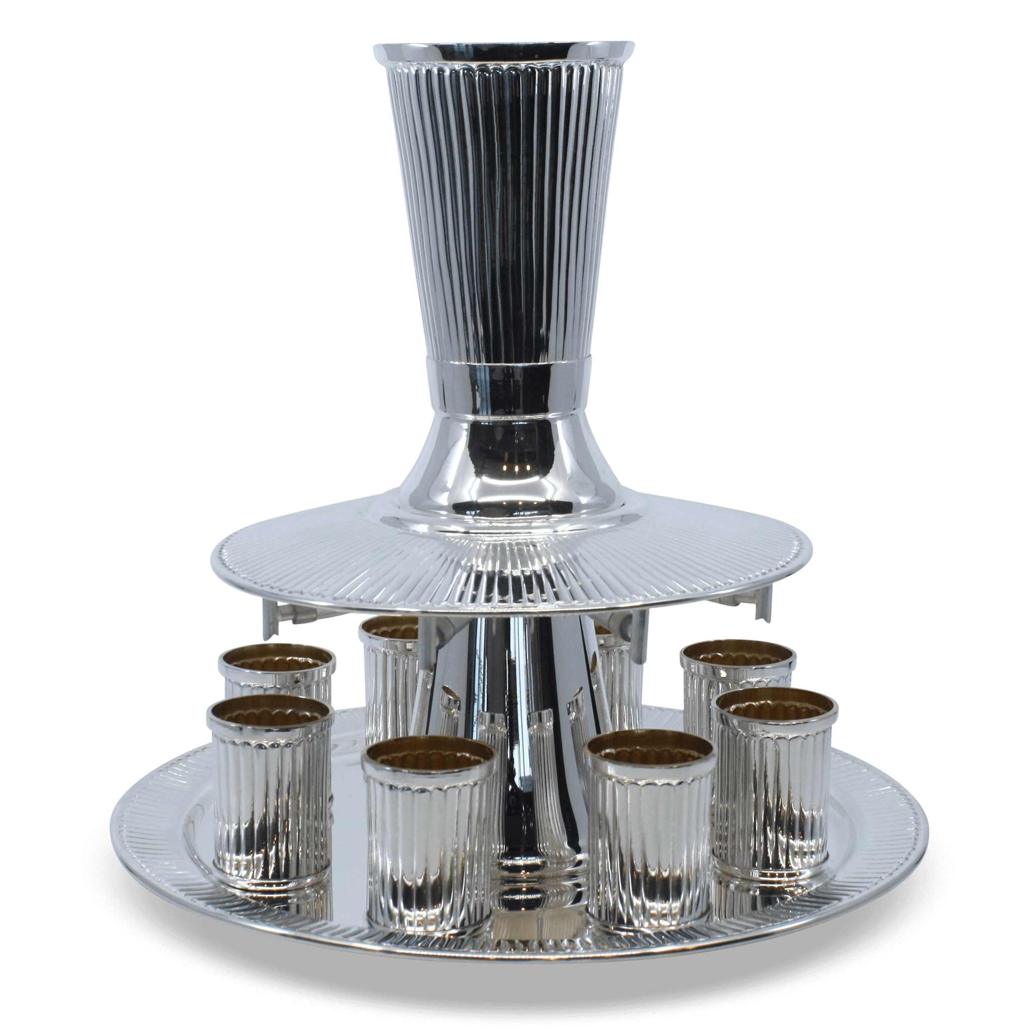 Striped Shabbat Wine Fountain - Piece By Zion Hadad