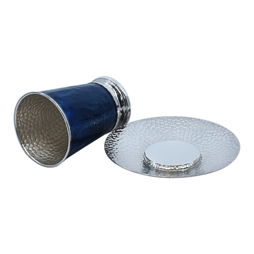 The Blue Kiddush Cup A - Piece By Zion Hadad