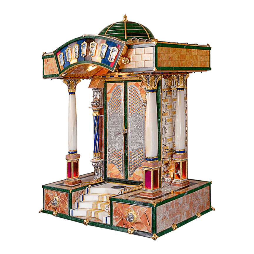Wooden Mini Aaron Kodesh - Piece By Zion Hadad