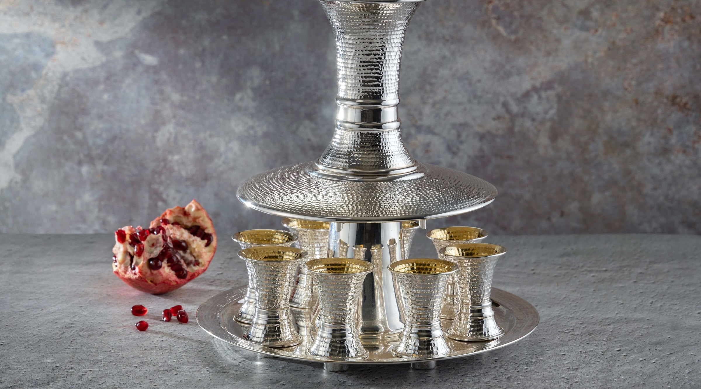 Silver Kiddush Wine Fountains The Silver piece