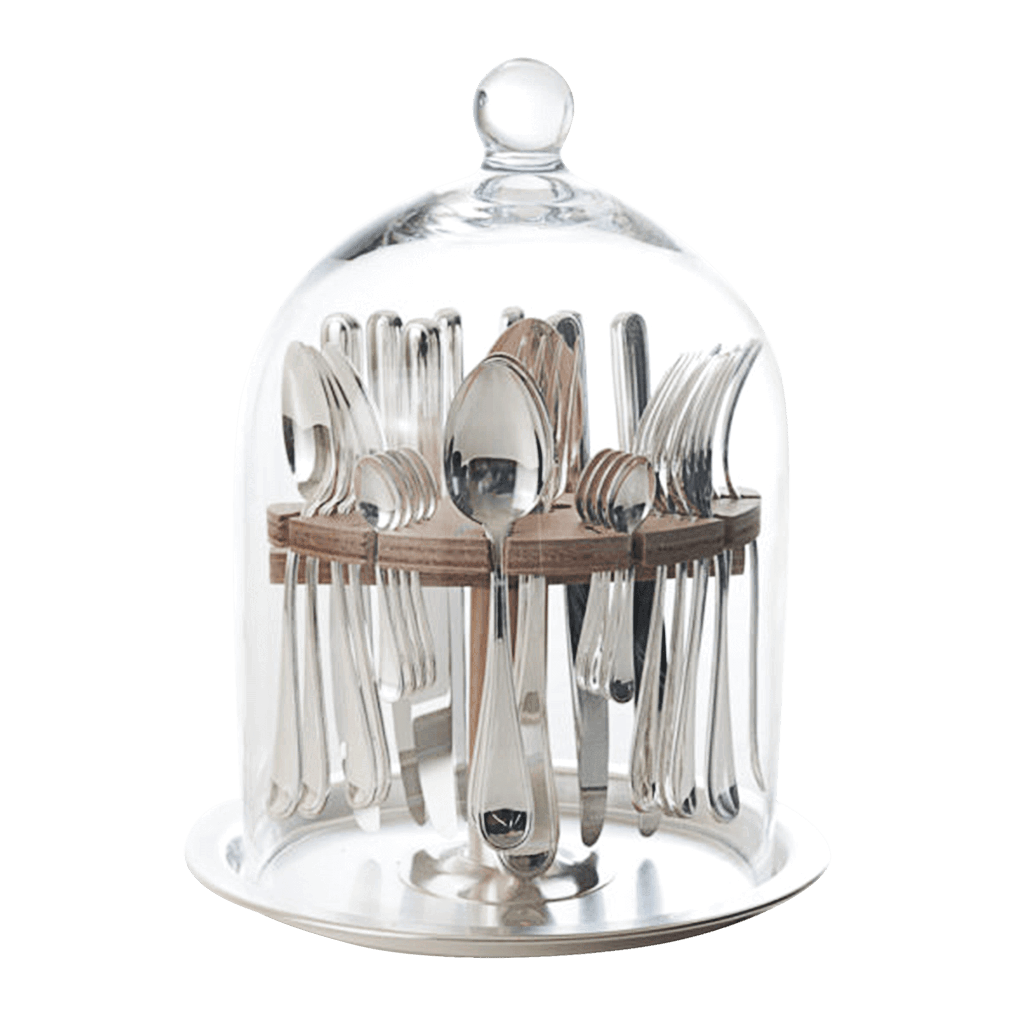 Anglia Silverware Set and Stand - Piece By Zion Hadad