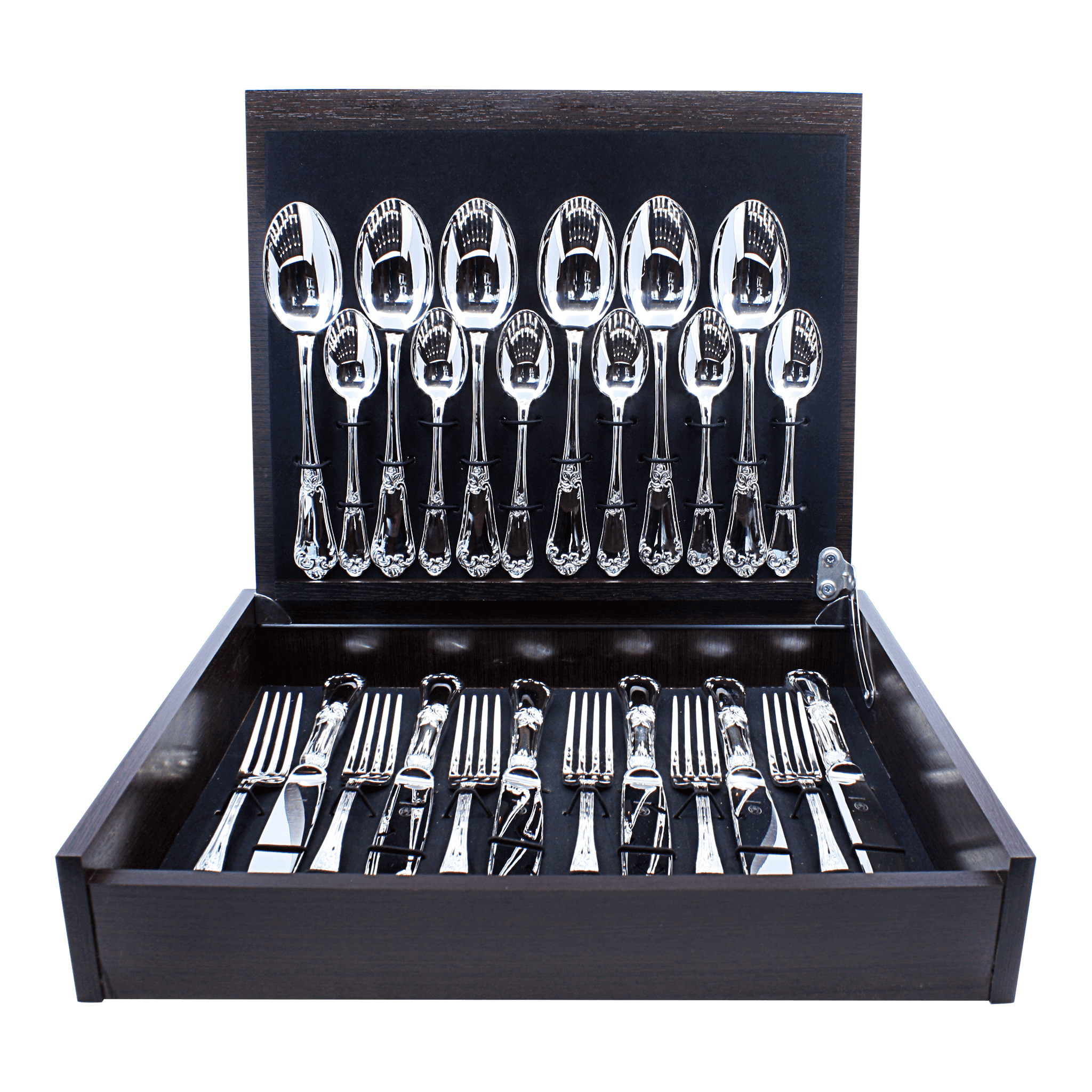 Flower Silverware Set for 6 People - Piece By Zion Hadad