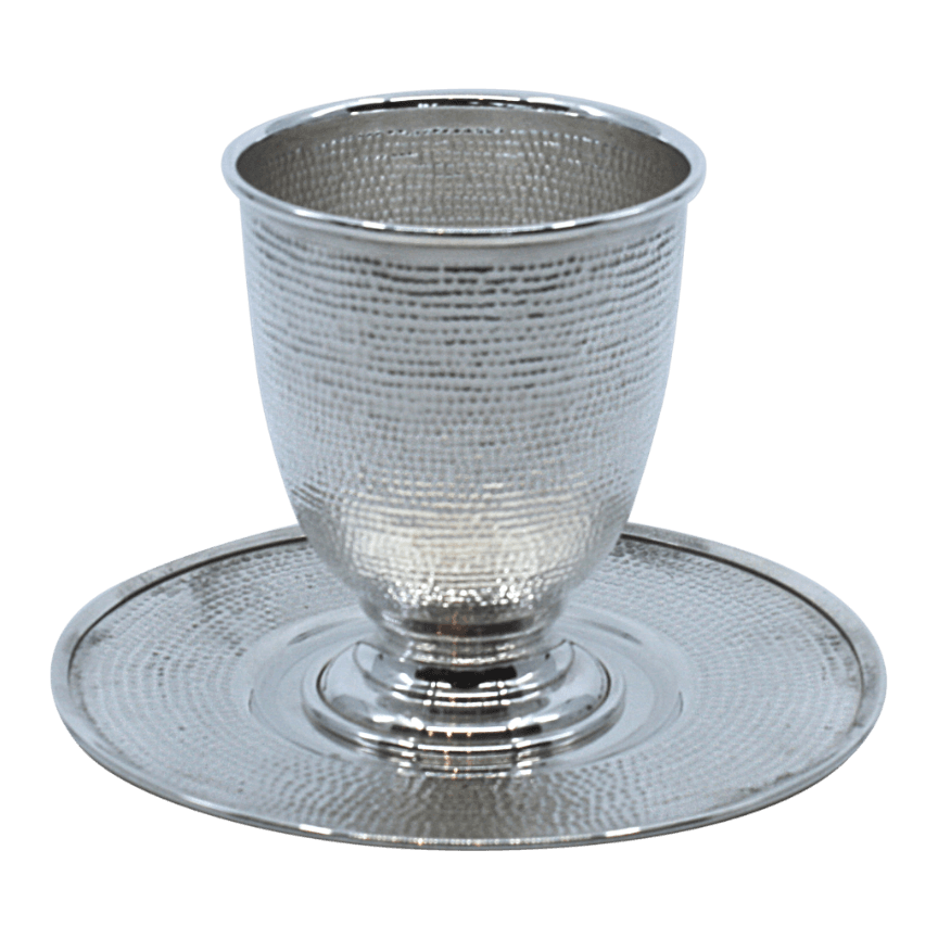Footed Sterling Silver Kiddush Goblet - Piece By Zion Hadad