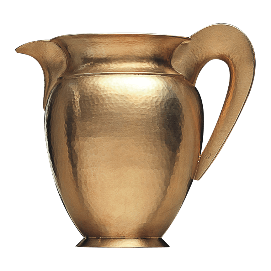 Golden Plated Silver Pitcher - Piece By Zion Hadad