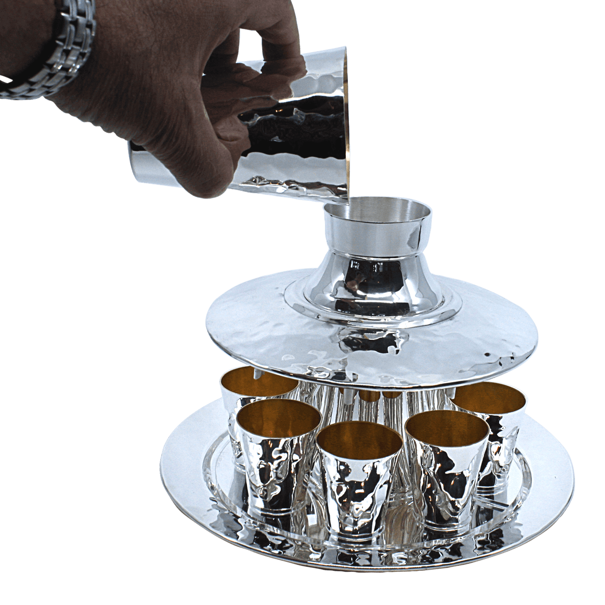 Buy Hammered Shabbat Fountain Piece