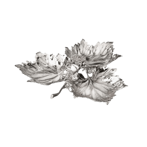 Silver Leaves Centerpiece - Piece By Zion Hadad