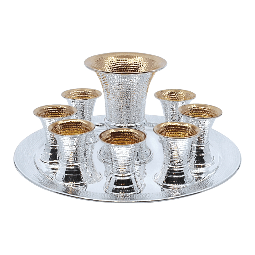 Spotted Kiddush Fountain-8 Cups - Piece By Zion Hadad