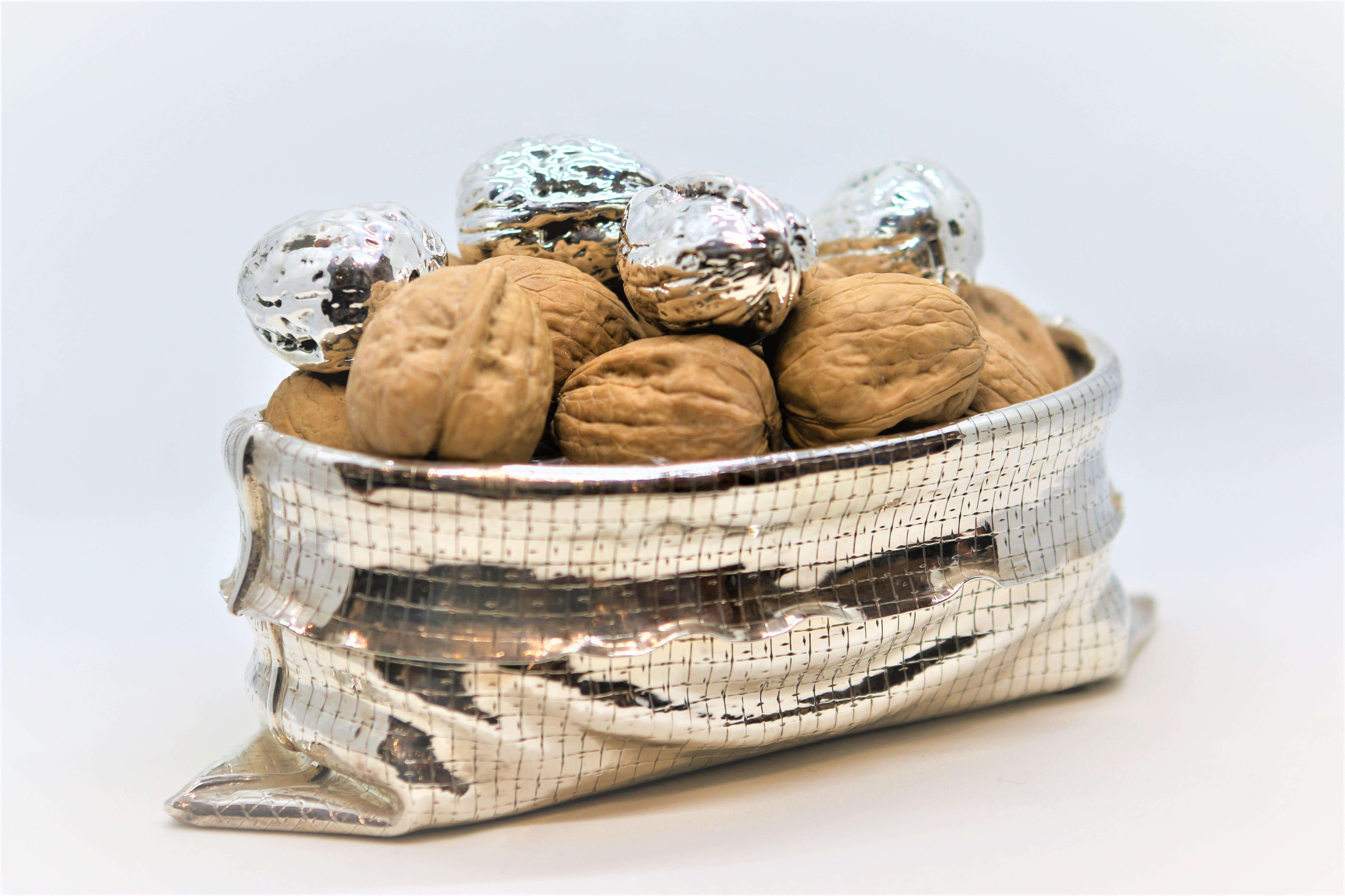 Sterling Silver Bag of Nuts C - Piece By Zion Hadad