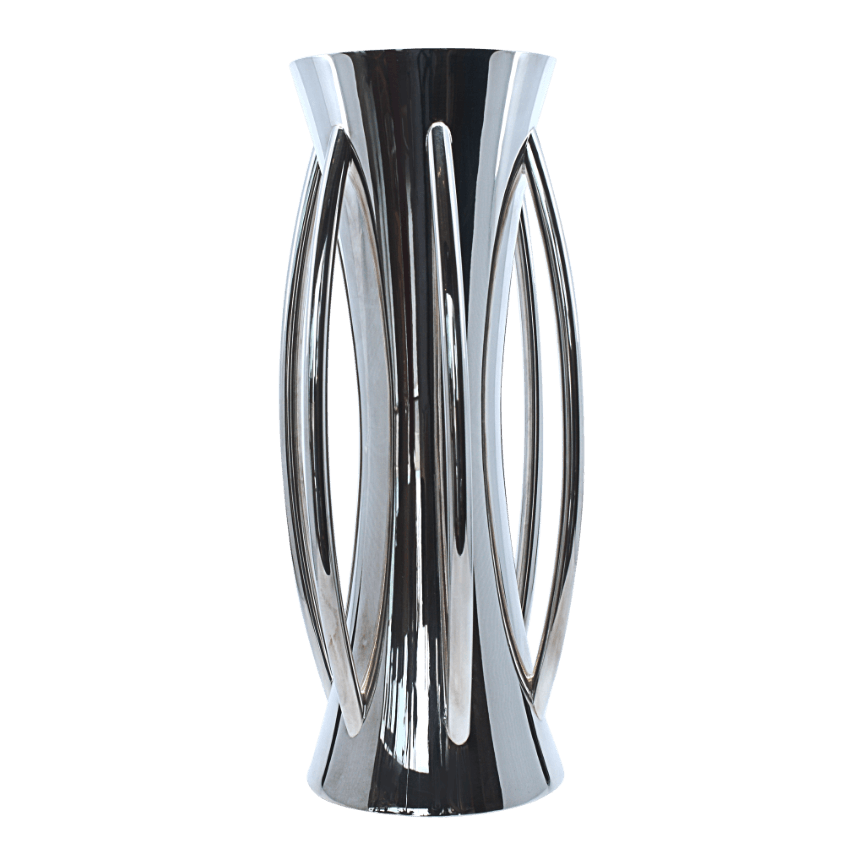 Sterling Silver Handled Vase - Piece By Zion Hadad